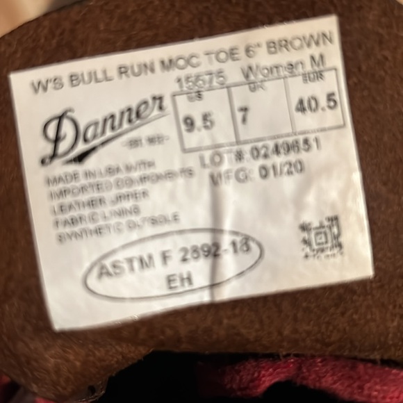 Danner Women’s bull run moc toe boot - Picture 4 of 4